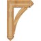 Ekena Millwork Thorton Arts and Crafts Rough Sawn Bracket w/ Offset Brace, Western Red Cedar, 8"W x 24"D x 36"H BKT0806X24X36THR03RWR - alternate 4